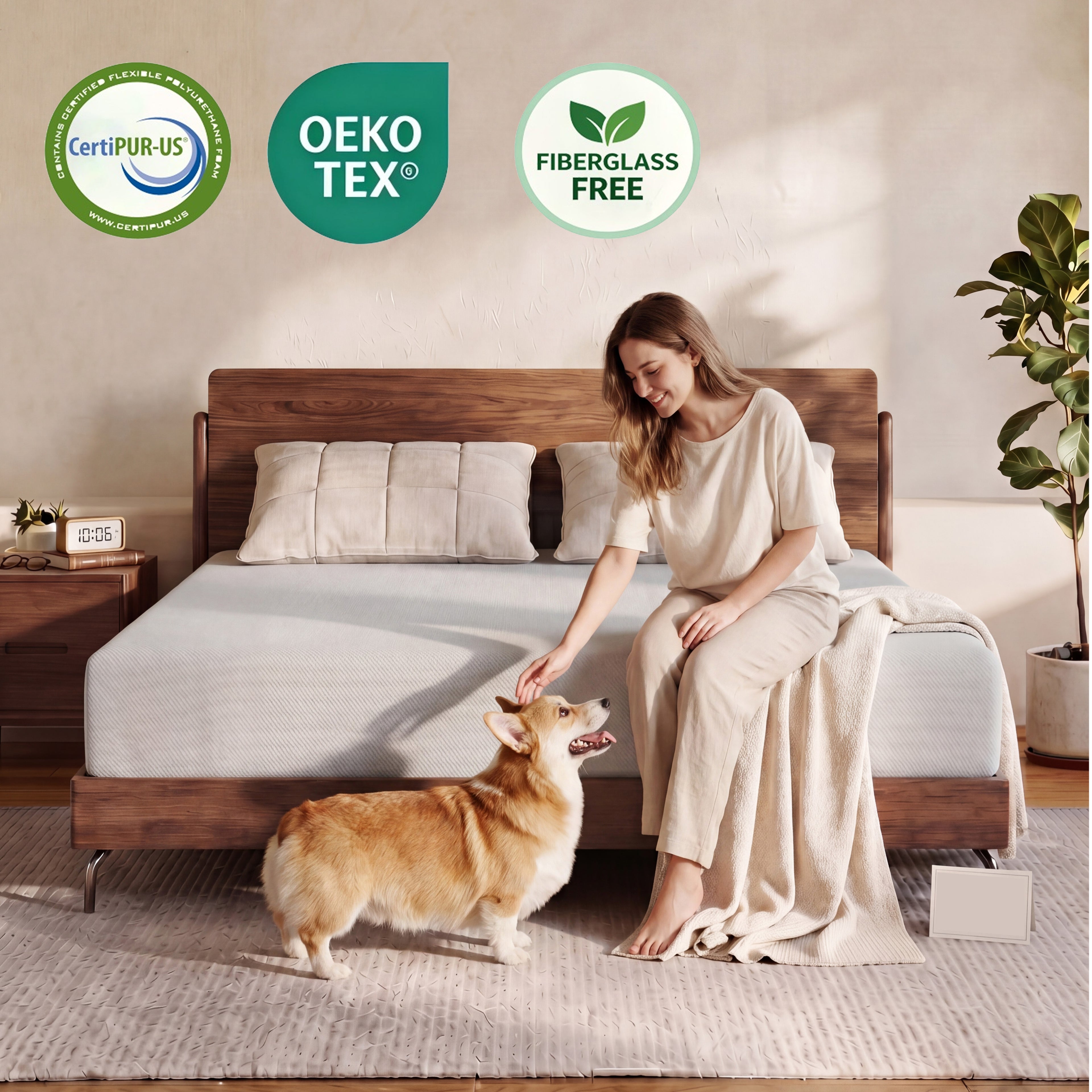 Zhovac 6 inch Memory Foam Mattress,Medium Firm Twin size Mattresses in a box,CertiPUR-US,Adult