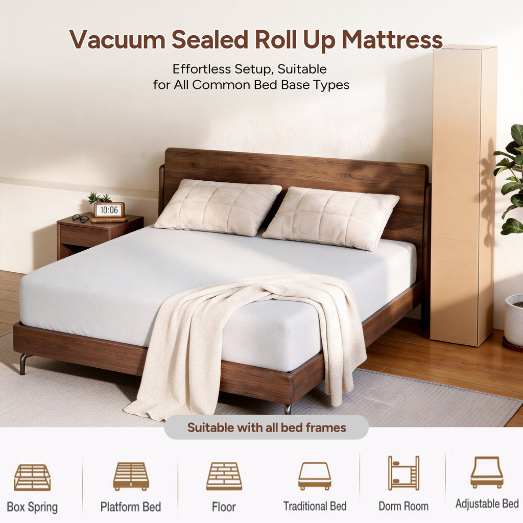 Zhovac 6 inch Memory Foam Mattress,Medium Firm Twin size Mattresses in a box,CertiPUR-US,Adult