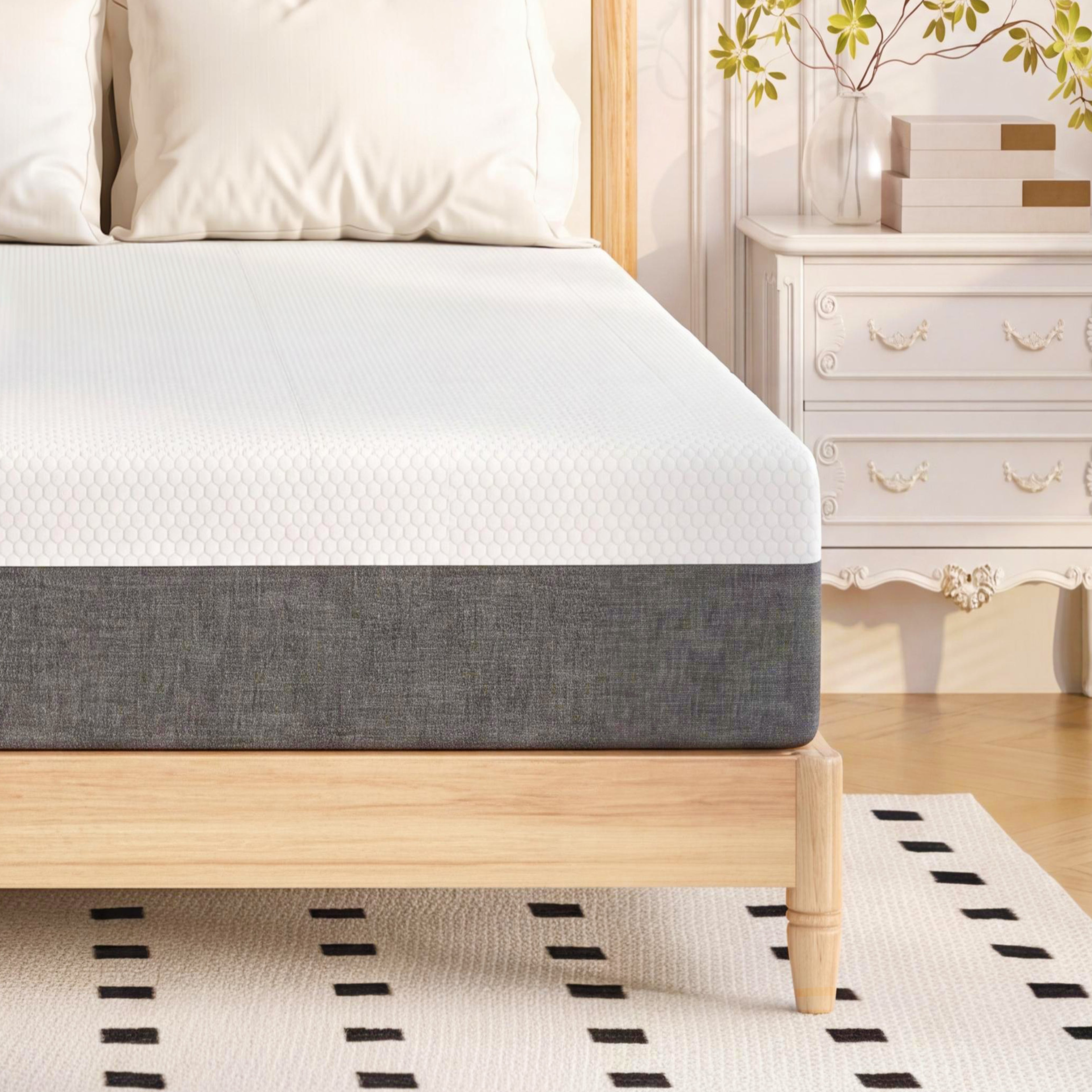 Zhovac 10 inch King size mattress,Medium Firm Memory Foam Mattresses in a box,CertiPUR-US,Adult