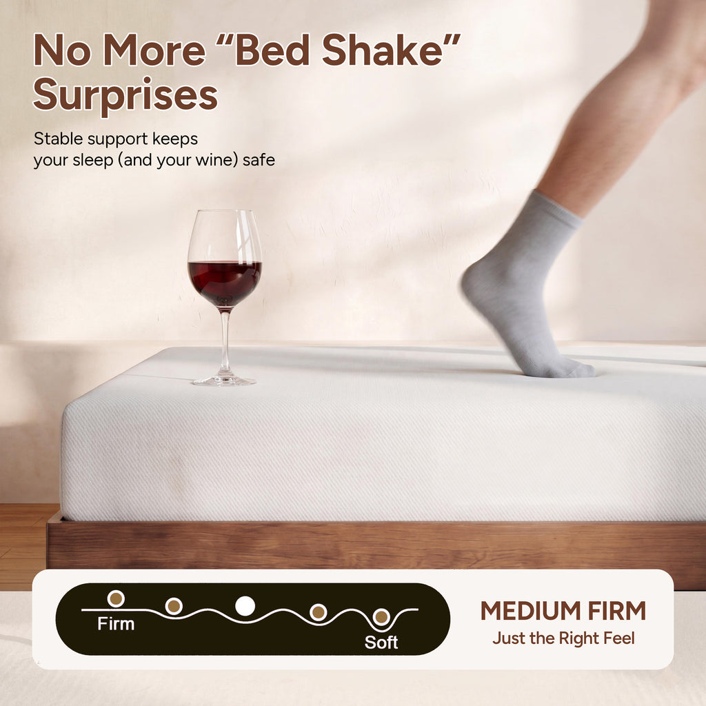 Zhovac 6 inch Memory Foam Mattress,Medium Firm Twin size Mattresses in a box,CertiPUR-US,Adult