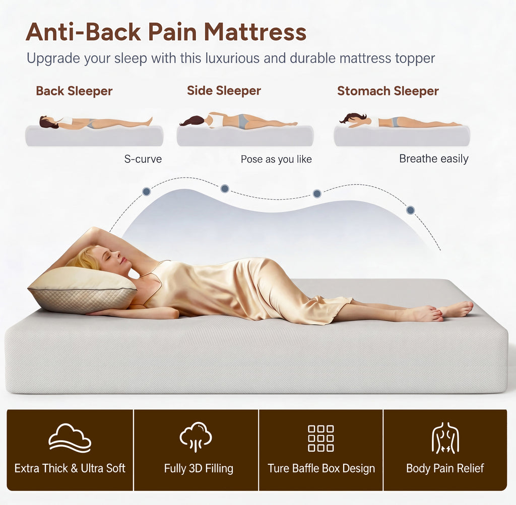 Zhovac 6 inch Memory Foam Mattress,Medium Firm Twin size Mattresses in a box,CertiPUR-US,Adult